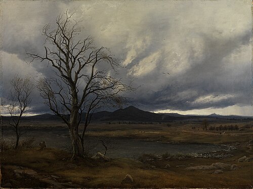 Landschaft mit aufziehendem Gewitter, 1833, Carl Julius Leypold