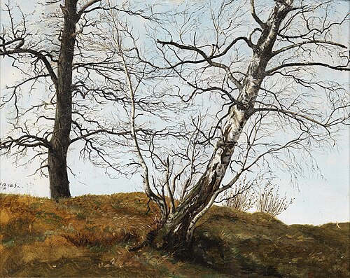 Oak and birch in spring, 1832, Carl Julius Leypold