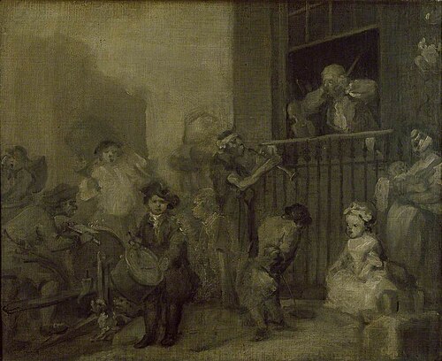 The Enraged Musician, 1741, William Hogarth