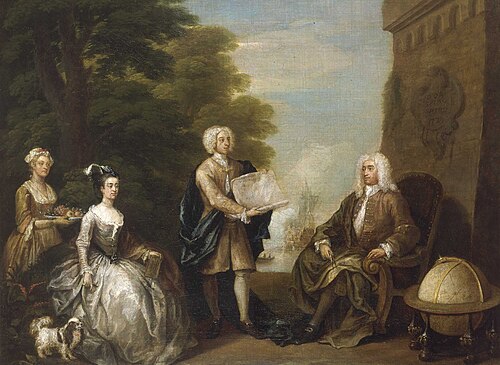 Woodes Rogers and his Family, 1729, William Hogarth