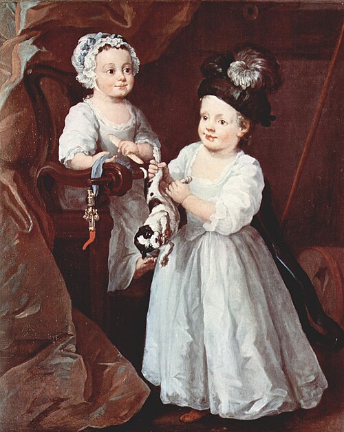 Retrato de los hermanos Grey, 1740, William Hogarth