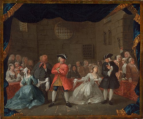 A Scene from The Beggar's Opera, 1728, William Hogarth