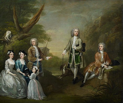 The Popple and Ashley Families, 1730, William Hogarth