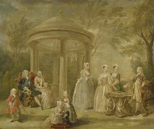 The Family of George II, 1731, William Hogarth
