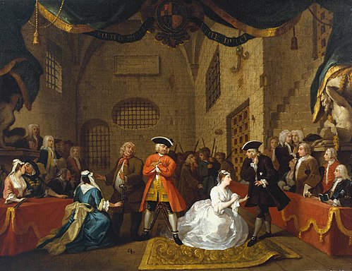 A Scene from ‘The Beggar’s Opera’ VI, 1731, William Hogarth
