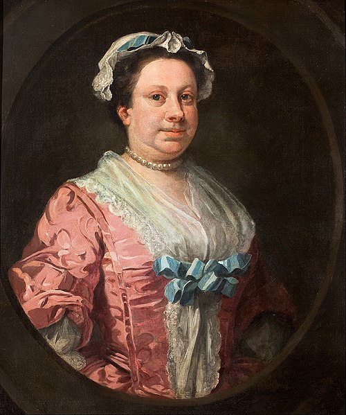 Portrait of the Artist?s Sister, Anne Hogarth (1701-1771) or, Lady in Rose Taffeta, 1730, William Hogarth