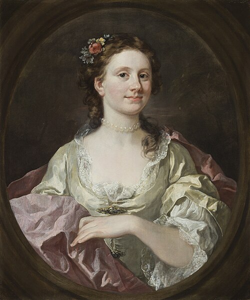 Portrait of Elizabeth James (Mrs. William James), 1744, William Hogarth