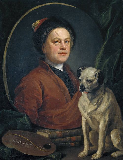 The Painter and his Pug (Self-portrait), 1745, William Hogarth