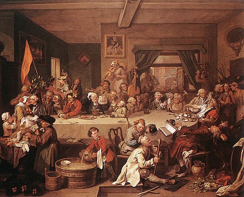 An Election Entertainment, 1754, William Hogarth