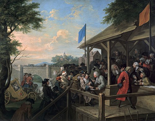 The Polling, 1754, William Hogarth