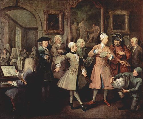 The Levée, 1732, William Hogarth
