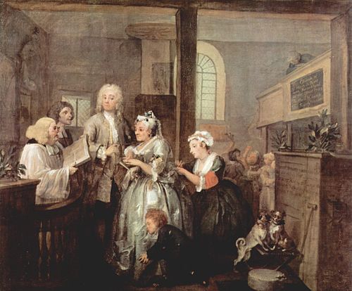 The Marriage, 1732, William Hogarth
