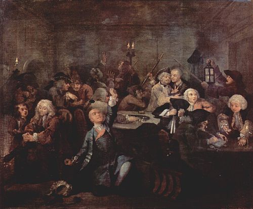 The Gaming House, 1732, William Hogarth