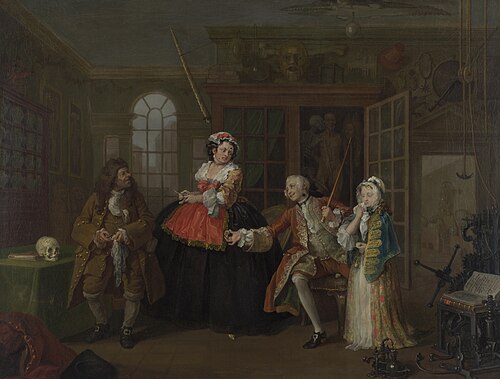 Marriage A-la-Mode: 3. The Inspection, 1743, William Hogarth