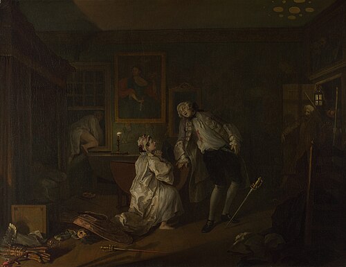 Marriage A-la-Mode: 5. The Bagnio, 1743, William Hogarth
