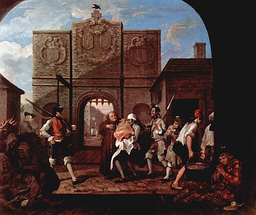 The Gate of Calais, 1748, William Hogarth