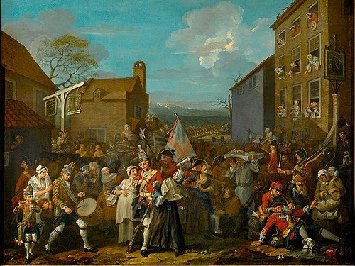 The March of the Guards to Finchley, 1750, William Hogarth