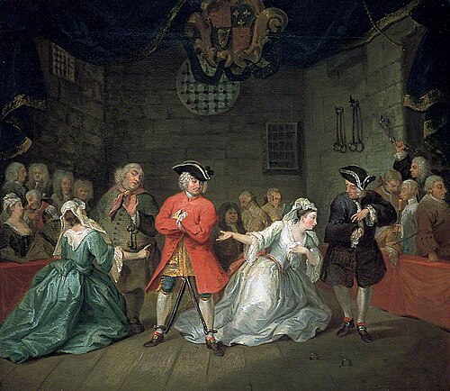 Scene from John Gay's The Beggar's Opera, 1727, William Hogarth