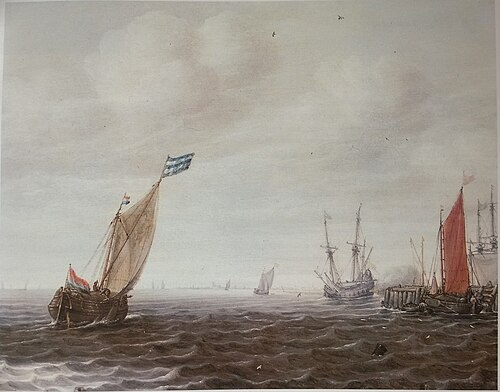 Pier with Ships, 1680, Justus de Verwer
