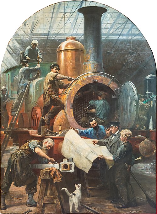 Lokomotivbau, 1873, Paul Friedrich Meyerheim