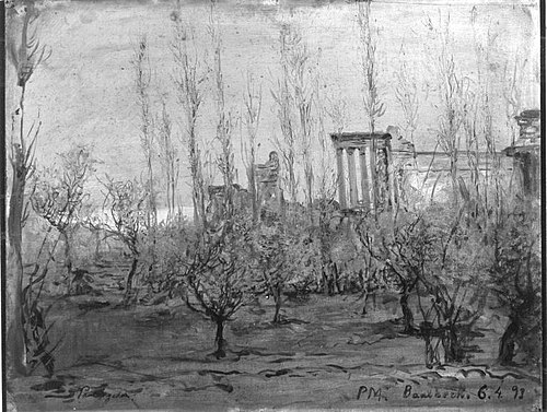 Ruinen von Baalbeck, 1893, Paul Friedrich Meyerheim