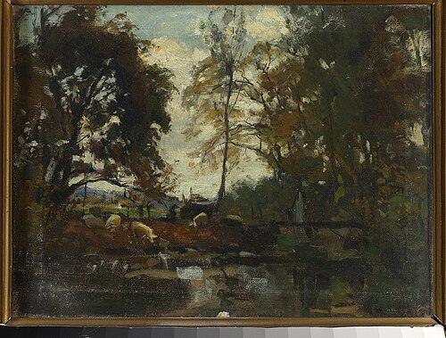 Landscape with a herd, 1868, Joseph Szermentowski