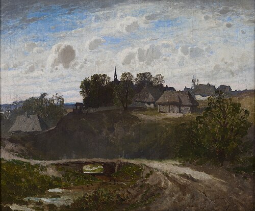 Polish Village, 1868, Joseph Szermentowski