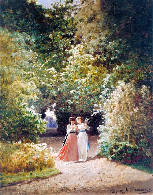 In the Park., 1873, Joseph Szermentowski