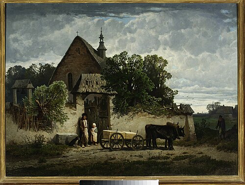 L'Enterrement paysan., 1862, Joseph Szermentowski