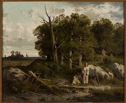 Forêt de chênes., 1861, Joseph Szermentowski