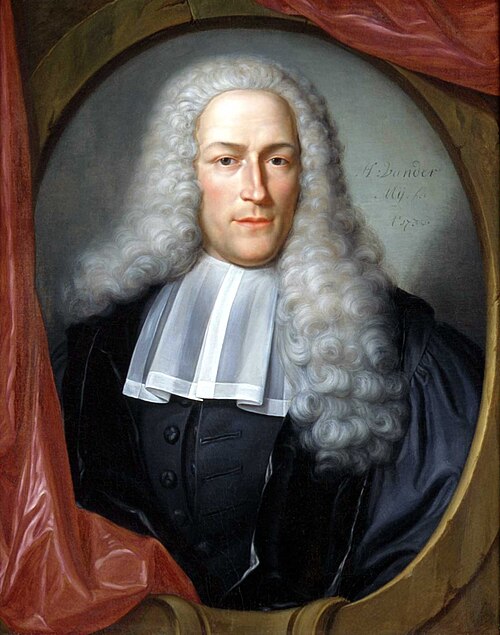Adriaan van Royen (1704-1779) Dutch physician and botanicus, 1736, Hieronymus van der Mij