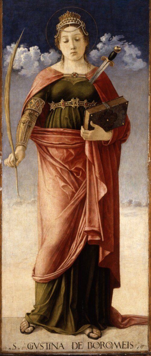 Sainte Justine Borromée, 1470, Giovanni Bellini