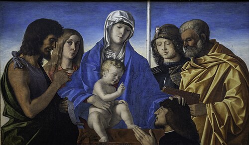 Madonna and Child with Saints, 1490, Giovanni Bellini