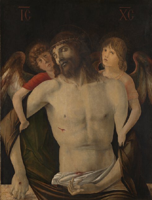 The Dead Christ supported by Angels, 1467, Giovanni Bellini