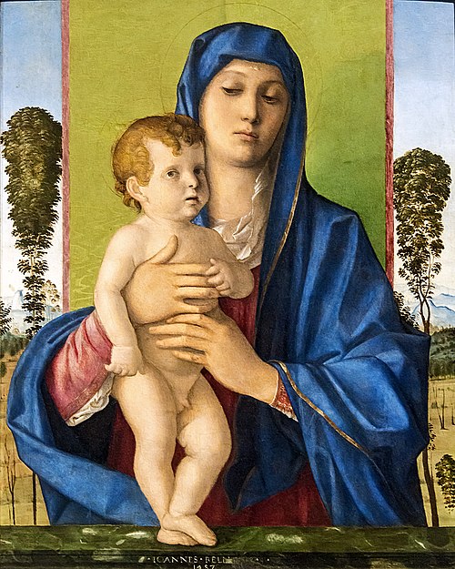 Vierge aux arbrisseaux, 1487, Giovanni Bellini