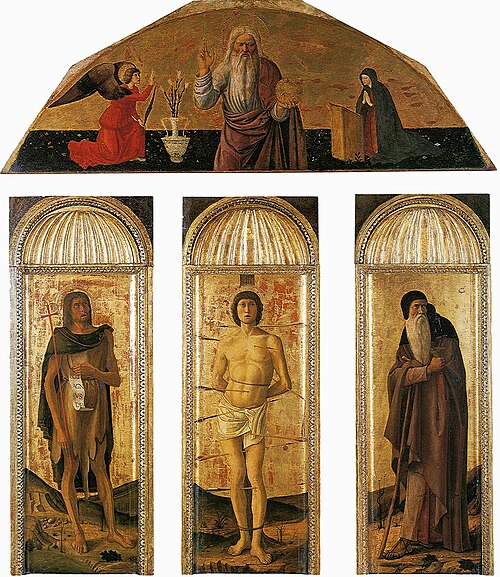 Triptych of Saint Sebastian, 1464, Giovanni Bellini