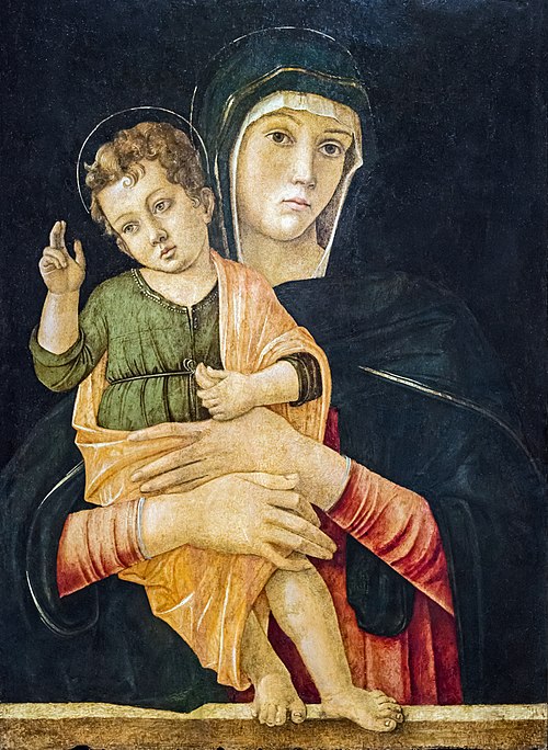 Madonna and Child Blessing, 1464, Giovanni Bellini