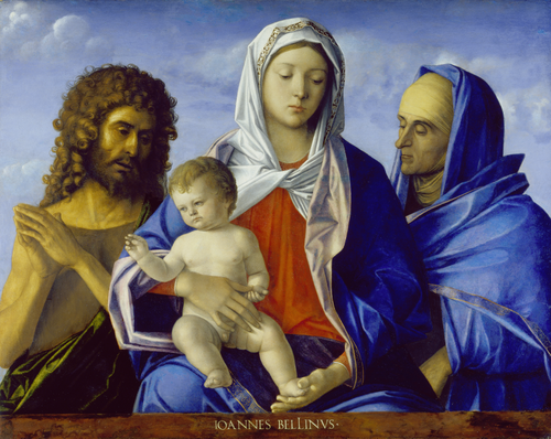 Madonna and Child with Saints John the Baptist and Elizabeth, 1495, Giovanni Bellini