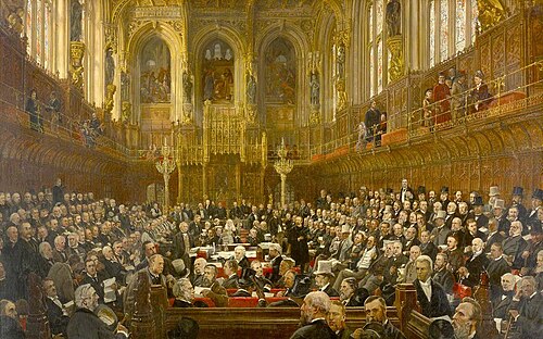 The House of Lords, 1883, William Morrison Wyllie