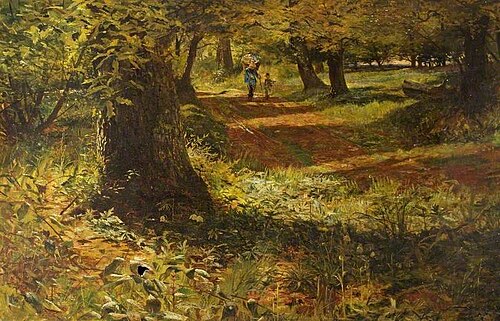 Sunlit Woodland Path, 1863, William Morrison Wyllie