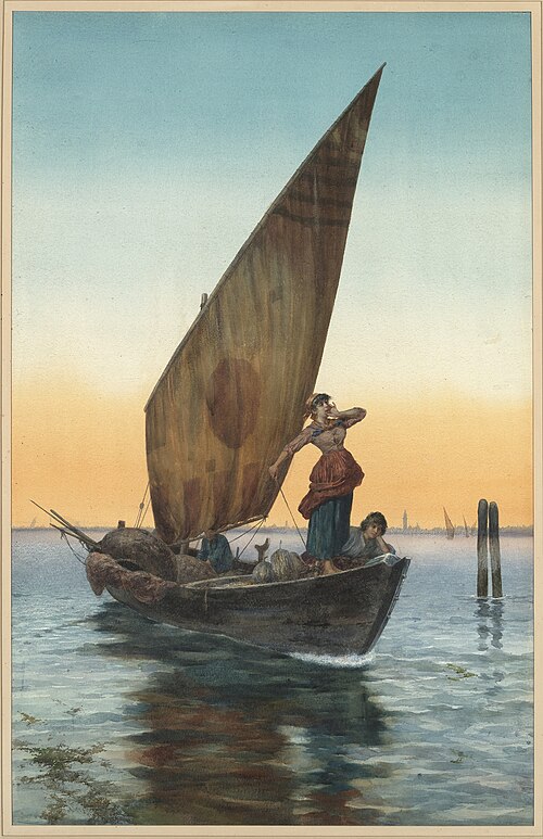 The Grand Canal, Venice, 1887, Pietro Gabrini