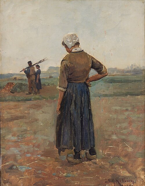 Op het aardappelland, 1883, Bernard Koldeweij