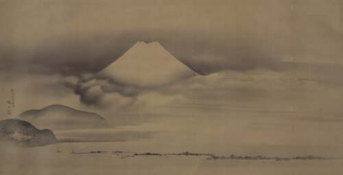 Mount Fuji and the Pine Beach at Miho, , Mori Tetsuzan