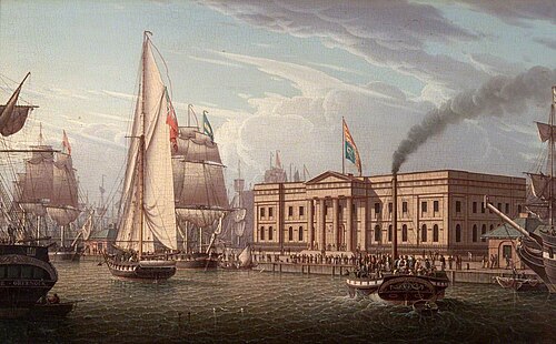 The Custom House, Greenock, 1820, Robert Salmon