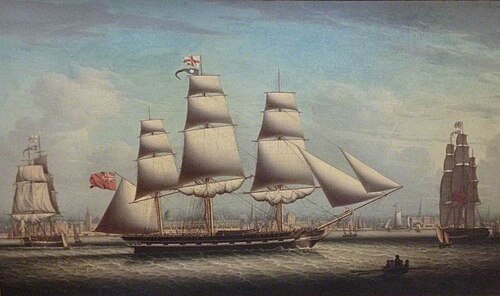 Shipping on the Mersey, 1827, Robert Salmon