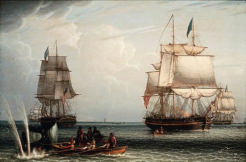 South Sea Whale Fishing II, 1831, Robert Salmon