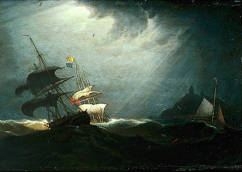 Storm at Sea, 1840, Robert Salmon