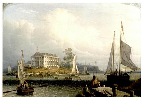 Rainsford's Island, Boston Harbor, 1840, Robert Salmon