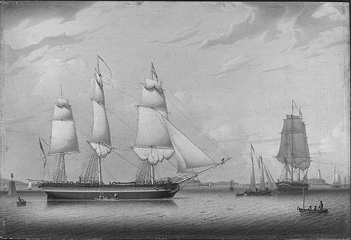 The New Ship "Duncan", 1832, Robert Salmon
