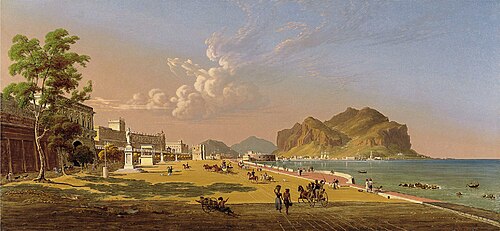 View of Palermo, 1845, Robert Salmon
